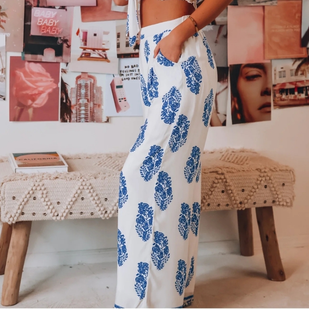Paisley Print Summer Pant